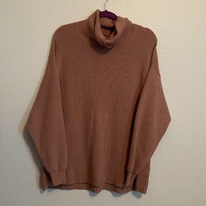 Free People Turtleneck Oversized Sweater - Size S